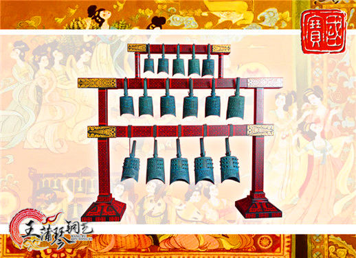 16件套系編鐘、編磬、特鐘、特磬，堂廟祭典用品